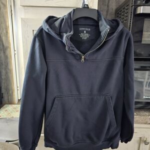 Lincoln Men's Navy Zip-Up Sweater